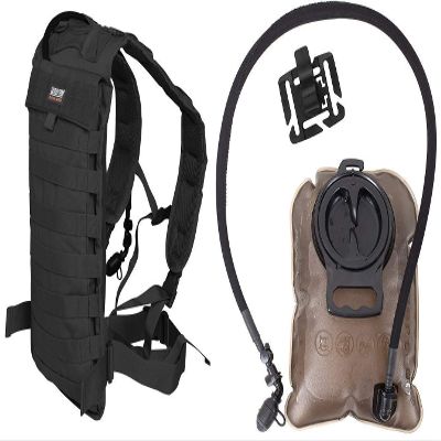 Seibertron Hydration Carrier Pack Black and 2 Liter Water Bladder