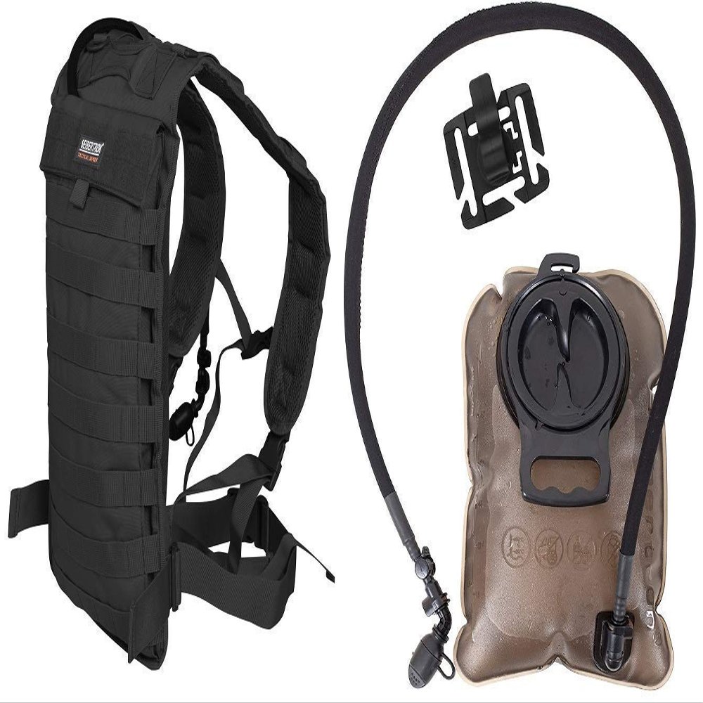 Seibertron Hydration Carrier Pack Black and 2 Liter Water Bladder