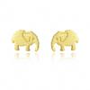 WXJLYZRCXK Earrings S925 Sterling Sier Earrings Simple and Cute Elephant Baby Stud Earrings Personality Temperament Jewellery Gift for Women and Girls,Gold view 1