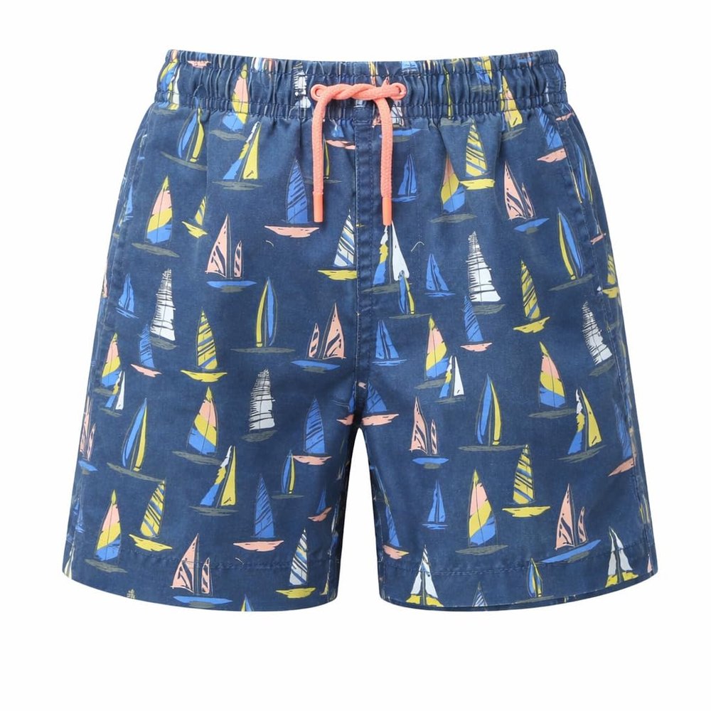 INGEAR Little Boys Quick Dry Swim Trunks UPF 50+ Beach Board Shorts Sizes 2T-14 Vibrant Patterns for Summer Adventures