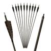 SHARROW Archery 6pcs Carbon Arrow Spine 350 Hunting Arrows 30 Inch Target Practice Arrows with Removable Tips for Compound Bow and Recurve Bow (6pcs Arrows) view 1
