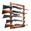 GoSports Outdoors Wall Mounted Firearm Display Rack - Holds 5 Rifles or Shotguns - Choose Your Style view 1