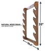 GoSports Outdoors Wall Mounted Firearm Display Rack - Holds 5 Rifles or Shotguns - Choose Your Style view 2