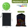 KISEER 90 Pack Colorful Plastic Practice Golf Balls Airflow Hollow Training Golf Balls with Nylon Mesh Bags for Driving Range, Swing Practice, Outdoor or Home Use view 2