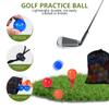 KISEER 90 Pack Colorful Plastic Practice Golf Balls Airflow Hollow Training Golf Balls with Nylon Mesh Bags for Driving Range, Swing Practice, Outdoor or Home Use view 3