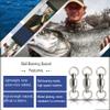AMYSPORTS Ball Bearing Fishing Swivels Stainless High Strength Bearing Swivels Fishing Barrel Ball Fishing Swivel Freshwater Saltwater Connector Accessories, 48pcs, 108lbs view 2