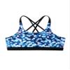 YONGHS Kids Girls Racer Back Sports Bra Sleeveless Crop Tops Sportwear for Gymnastics/Dance/Workout Halo Blue 6 view 1