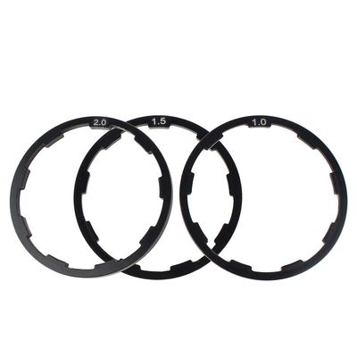 Bicycle Axle Washer, 3-Piece Spacer Set with 1mm 1.5mm 2mm Thicknesses Bottom Bracket Spacer for Cyclists Mechanics and DIY Bike Repair