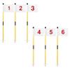 KINGTOP Golf Flagstick Mini, Putting Green Flag for Yard, 3 Feet Flagpole 2-Section Design, Golf Pin Flags Set, Numbered# 1-6 view 1