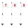 KINGTOP Golf Flagstick Mini, Putting Green Flag for Yard, 3 Feet Flagpole 2-Section Design, Golf Pin Flags Set, Numbered# 7-9 view 1