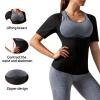 DYUAI Sauna Shirt for Women Sauna Suit for Women Waist Trainer Sauna Sweat Vest Workout Body Shaper Zipper(6005-01-S) view 4