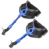 ZSHJGJR Compound Bow Release Aid Single Jaw Archery Release Trigger 360 Swivel Caliper Head Fully Adjustable Wrist Release for Hunting Shooting Practice (Blue)