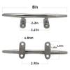 VEITHI Boat Cleats Dock Cleats 8 inch 316 Stainless Steel, Boat Dock Cleats Open Base, Boat Cleat Marine Cleats with Hardware, Rope Cleat for Boat/Yacht/Deck/Nautical Decor (1 Pack) view 3