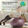 Trideer Exercise Ball Yoga Ball  Office Seating & Balance Ball Chair, Stability Ball for Pilates, Physical Therapy,Core Training & Balance Improvement & Stretching view 3