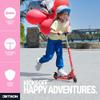 Jetson Scooters - Jupiter Kick Scooter (Pink) - Collapsible Portable Kids Push Scooter - Lightweight Folding Design with High Visibility RGB Light Up LEDs on Stem, Wheels, and Deck view 3