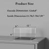 Football Display Case, HEMYLU Acrylic Display Box with Matt Black Base Compatible with Full Size Football, UV Protected Clean Football Case with Lid Design (12x8x8 inch) view 4