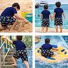 INGEAR Little Boys Quick Dry Swim Trunks UPF 50+ Beach Board Shorts Sizes 2T-14 Vibrant Patterns for Summer Adventures view 2