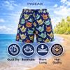 INGEAR Little Boys Quick Dry Swim Trunks UPF 50+ Beach Board Shorts Sizes 2T-14 Vibrant Patterns for Summer Adventures view 3