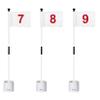 KINGTOP Golf Flagstick Mini, Putting Green Flag for Yard, 3 Feet Flagpole 2-Section Design, Golf Pin Flags Hole Cup Set, 4" Putting Cup, Numbered# 7-9 view 1