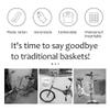 Faruxue Bike Basket for Kids, Sturdy and Plastic Rattan Basket, Kids Accessory, Kids Front Handlebar Basket, Child Storage Basket, 21X14X16CM view 2