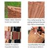 Faruxue Bike Basket for Kids, Sturdy and Plastic Rattan Basket, Kids Accessory, Kids Front Handlebar Basket, Child Storage Basket, 21X14X16CM view 3