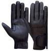Horse Riding Men's Gloves All Leather 100% Real Leather TAN & Black Premium Quality Gents Equestrian Gloves (Large, Black) view 2