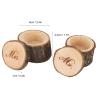 2 Pcs Ring Box for Wedding Ceremony, Wooden Ring box for Engagement Ring Small Wooden Rustic Mr and Mrs Bearer Holder for Anniversaries day view 2
