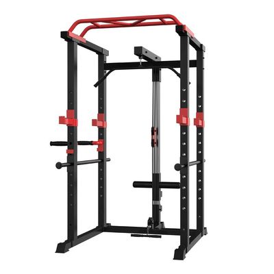 IFAST Power Cage with LAT Pulldown 1000 LBs Capacity Power Rack Weight Cage for Men Women Strength Training Powerlifting Home Gym Equipment (Power Cage with LAT Pull Down)