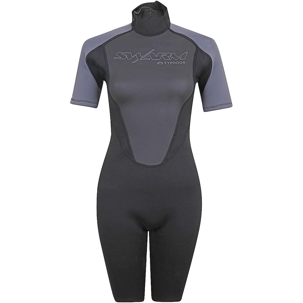 Typhoon Womens Swarm3 3/2mm Shorty Wetsuit - Black/Graphite 250986 8