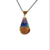 ASTROGHAR Natural Chakra Crystals Chips Flower of Life Sacred Geometry Orgone Pendant for Men and Women view 3