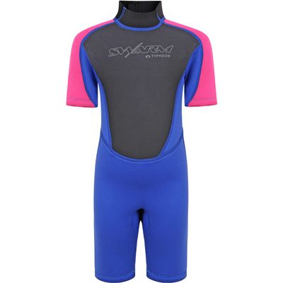 Typhoon Swarm3 Infants 3/2mm Shorty Wetsuit - Purple/Hot Pink 250997 S