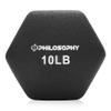 Philosophy Gym Neoprene Dumbbell Hexagon Hand Weights, 10 lb Pair - 20 lb Total view 3