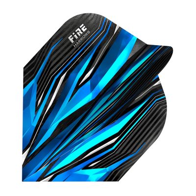 Harrows Fire Extra Strong Dart Flights - 5 Set Pack - 15 Dart Flights in Total (Aqua, Standard)