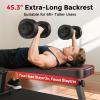 FLYBIRD Flat Weight Bench Foldable 1000 LBS Weight Capacity for Strength Training Bench Press, 45.3 Inches Long Workout Benches for Home view 4