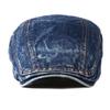 2 Pack Mens Denim Cotton Newsboy Cap Ivy Gatsby Driving Hunting Cabbie Hats (I) view 4