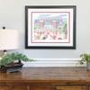 Bryant Denny Stadium Word Art - 22x26 Framed - Handwritten with Every Win in History  Crimson Tide Poster  Alabama Gifts & Decor view 1