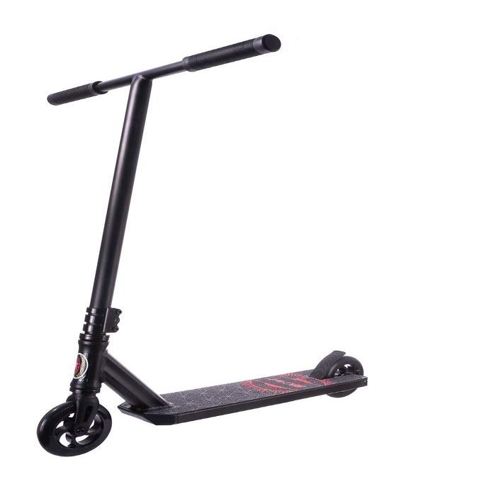 Freerider Stunt Kick Scooter Aluminum Deck , 3 Bolt CLAMP, Steel Flex Brakes, ABEC-9 Bearing Rocky 3ARider ST120THICB Solid Black
