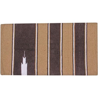 Dura-Tech Navajo Blanket | Versatile Horse Companion | Navajo Design | Thin Yet Protective | Keeps Show Pads Clean | Striking Colorful Blend | Size 34" x 36" | Color Brown/Tan
