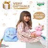 Naturally KIDSUpgraded Toddler Backpack w Removable Pink Unicorn Toy for Girls Age 2-6 | Side & Inner Pockets, Reflective Logo, Name Tag | Cute Christmas & Birthday Gifts view 4