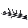 BOSS Buck Durable Stable Versatile Leg Stake Kit for Game Feeder | 4 Adjustable Feet Adapters Included | Fits Round and Square Legged Feeders view 1