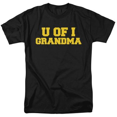 University of Iowa Official Grandma Unisex Adult T-Shirt, Black, 3X-Large