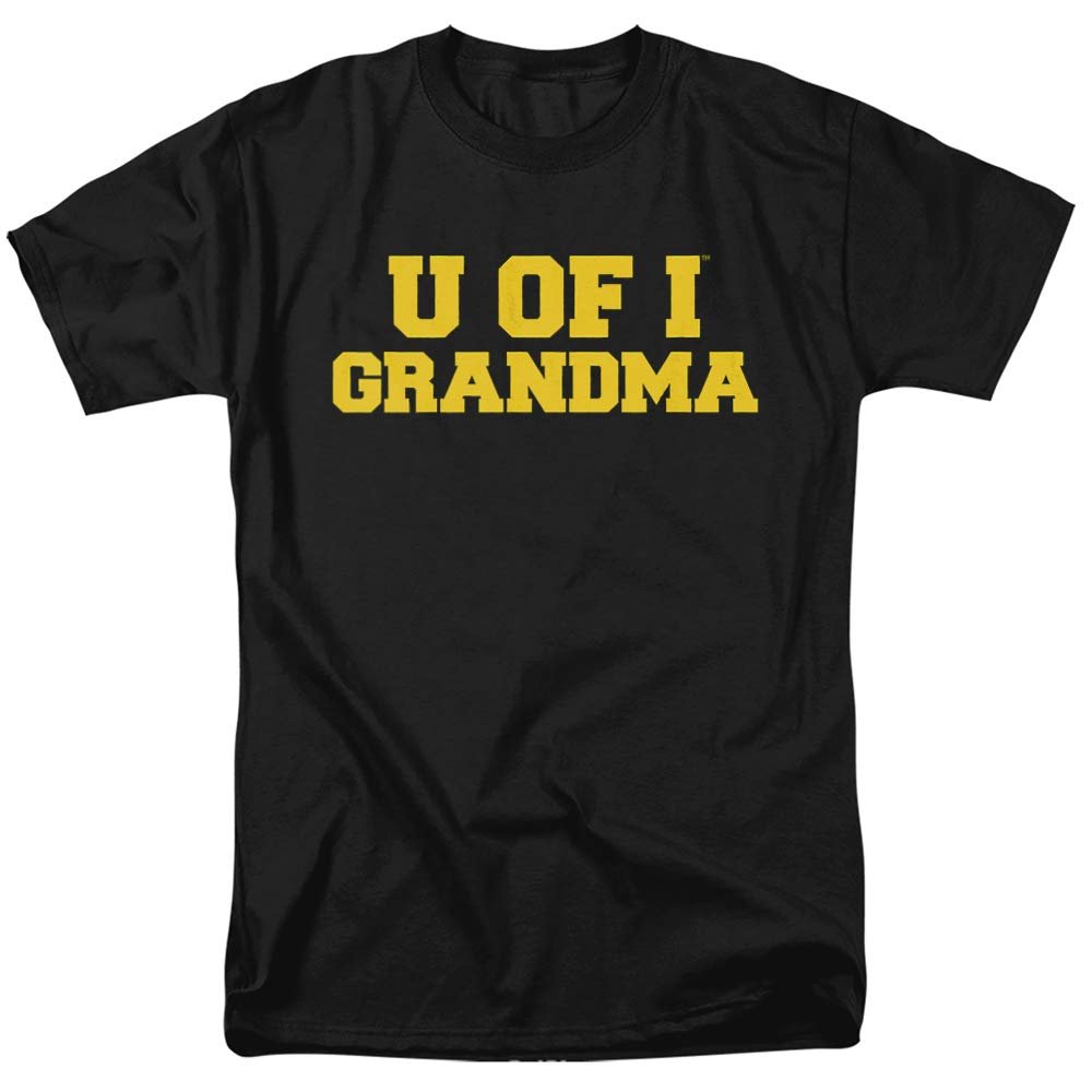 University of Iowa Official Grandma Unisex Adult T-Shirt, Black, 3X-Large