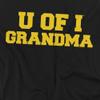 University of Iowa Official Grandma Unisex Adult T-Shirt, Black, 3X-Large view 2