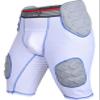 Exxact Sports Touchdown 5-Pad Adult Football Girdle for Men with Cup Pocket, Lightweight Padded Compression Shorts with Integrated Hip, Thigh, Tailbone Pads, Men's Girdle Football (AS, White) view 1