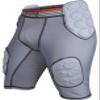 Exxact Sports Touchdown 5-Pad Adult Football Girdle for Men with Cup Pocket, Lightweight Padded Compression Shorts with Integrated Hip, Thigh, Tailbone Pads, Men's Girdle Football (AS, Gray) view 1