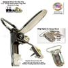 1/2 Inch Holdup Silver No-Slip replacement suspender patented no-slip clips view 4