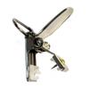 1" wide Holdup Suspender Company Silver No-Slip replacement suspender USA patented clips view 1