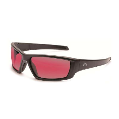Walker's IKON Vector Full Frame Shooting Glasses | Impact-Resistant Non-Slip Frame Hunting Shooting Eyesight Protection Glasses, Microfiber Lens Cloth & Carry Case Included, Rose