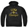 University of Iowa Official Hawkeyes Unisex Adult Pull-Over Hoodie,Black, Large view 1