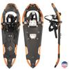 Crescent Moon Big Sky 32" Men's Backcountry Snowshoes with Single-Pull Binding and Integrated Heel Lift, Orange view 2